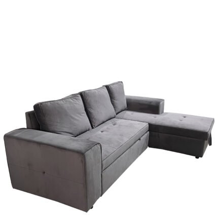 Βρες το Καναπές Κρεβάτι Γωνιακός ArteLibre PREMIERE Δεξιά Γωνία Γκρι Ύφασμα 250x163x80cm σε μοναδική τιμή στο clickforshop.gr