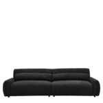 Βρες το Καναπές Τετραθέσιος ArteLibre VORTICA Μαύρο Ύφασμα 280x85x78cm σε μοναδική τιμή στο clickforshop.gr