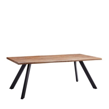 Βρες το Τραπέζι Τραπεζαρίας ArteLibre AOSA Honey Maple/Μαύρο MDF/Μέταλλο 160x90x76cm σε μοναδική τιμή στο clickforshop.gr