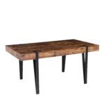 Βρες το Τραπέζι Τραπεζαρίας ArteLibre ANDOR Καρυδί/Μαύρο MDF/Μέταλλο 160x90x75cm σε μοναδική τιμή στο clickforshop.gr