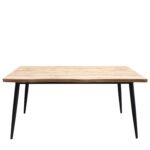 Βρες το Τραπέζι Τραπεζαρίας ArteLibre AMADORA Φυσικό/Μαύρο Μοριοσανίδα/Μέταλλο 160x80x75cm σε μοναδική τιμή στο clickforshop.gr