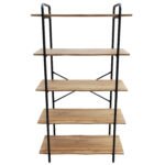 Βρες το Ραφιέρα ArteLibre EVORA Φυσικό/Μαύρο MDF/Μέταλλο 80x34x144cm σε μοναδική τιμή στο clickforshop.gr
