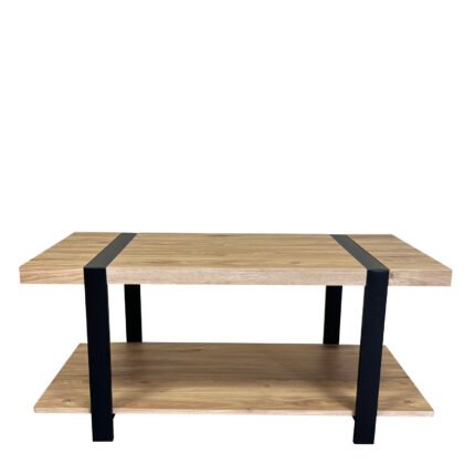 Βρες το Τραπεζάκι Σαλονιού ArteLibre ESPINO Φυσικό/Μαύρο Μοριοσανίδα/Μέταλλο 100x50x45cm σε μοναδική τιμή στο clickforshop.gr