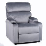 Βρες το Πολυθρόνα Ανακλινόμενη ArteLibre RANA Γκρι Βελούδο 80x95x103cm σε μοναδική τιμή στο clickforshop.gr