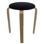 Βρες το Σκαμπό ArteLibre MILOA Μαύρο/Φυσικό Ύφασμα/Ξύλο 42x42x45cm σε μοναδική τιμή στο clickforshop.gr