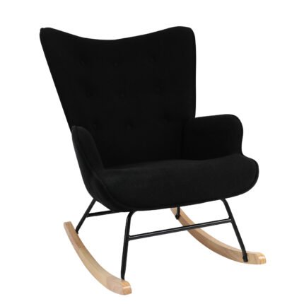 Βρες το Πολυθρόνα Κουνιστή ArteLibre CANDY CANE Μαύρο Ύφασμα/Μέταλλο/Ξύλο 91x67x86cm σε μοναδική τιμή στο clickforshop.gr