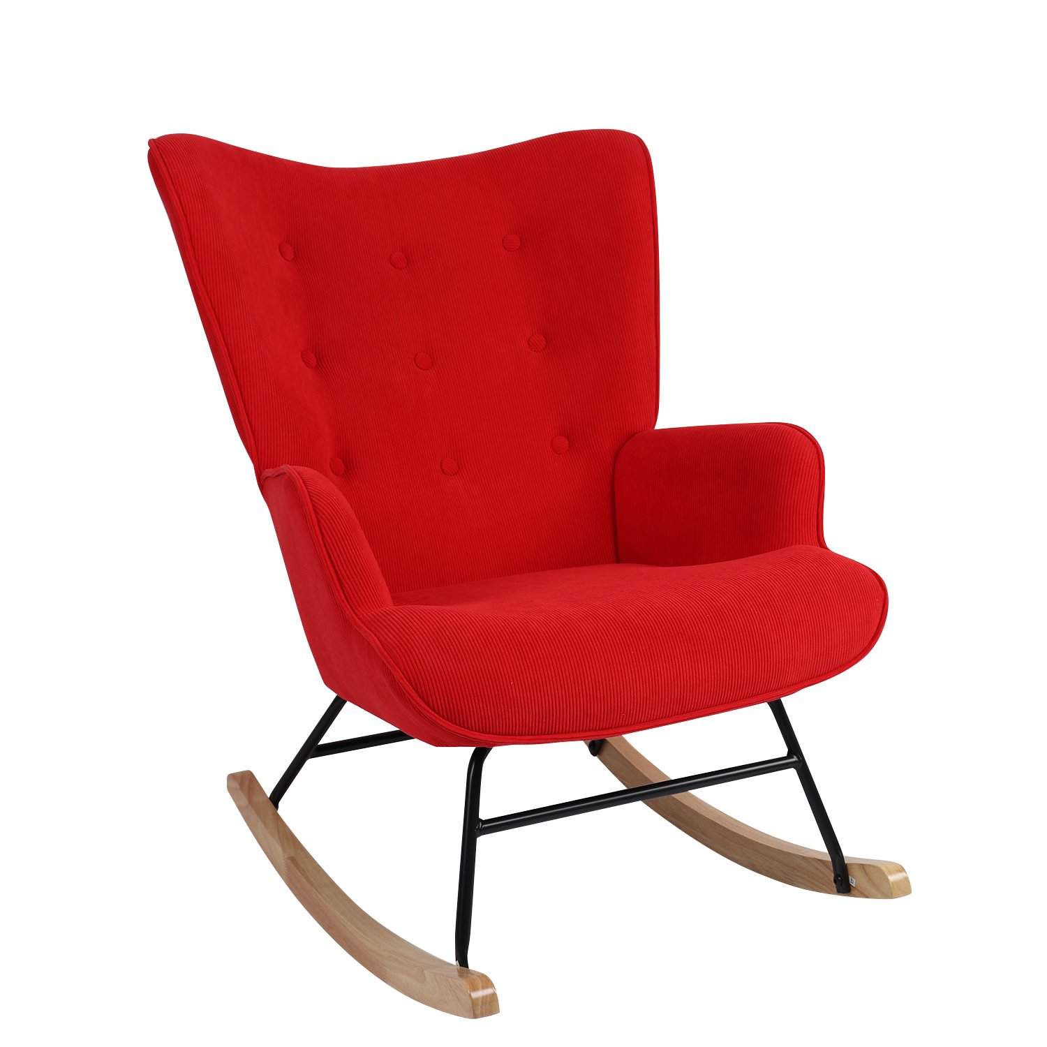 Πολυθρόνα Κουνιστή ArteLibre CANDY CANE Κόκκινο Ύφασμα/Μέταλλο/Ξύλο 91x67x86cm Βρες το Πολυθρόνα Κουνιστή ArteLibre CANDY CANE Κόκκινο Ύφασμα/Μέταλλο/Ξύλο 91x67x86cm σε μοναδική τιμή στο clickforshop.gr