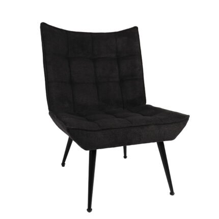 Βρες το Πολυθρόνα ArteLibre LAURINA Μαύρο Ύφασμα/Μέταλλο 96x69x82cm σε μοναδική τιμή στο clickforshop.gr