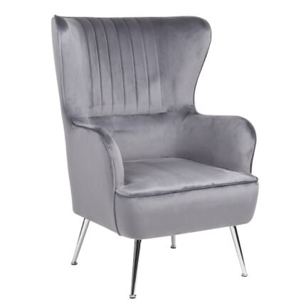 Βρες το Πολυθρόνα ArteLibre VITTORIA Γκρι Βελούδο 76x79x101cm σε μοναδική τιμή στο clickforshop.gr