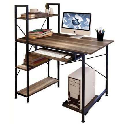 Βρες το Γραφείο ArteLibre HIBISCUS Καφέ/Μαύρο MDF/Μέταλλο 100x48x118cm σε μοναδική τιμή στο clickforshop.gr