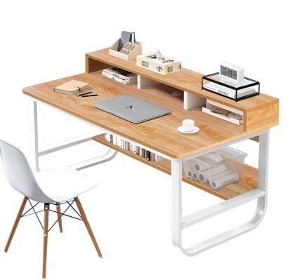 Βρες το Γραφείο ArteLibre ALECTORIS Καφέ/Λευκό MDF/Μέταλλο 100x60x73cm σε μοναδική τιμή στο clickforshop.gr