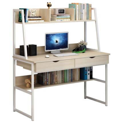 Βρες το Γραφείο ArteLibre LILY FRANS Maple/Λευκό MDF/Μέταλλο 100x48x135cm σε μοναδική τιμή στο clickforshop.gr