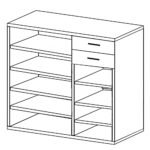 Παπουτσοθήκη ArteLibre MARIE Φυσικό Μοριοσανίδα/Μελαμίνη 120x33x100cm - Image 2