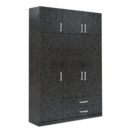 Βρες το Ντουλάπα ArteLibre BENGTA Μαύρο Μοριοσανίδα 150x60x240cm σε μοναδική τιμή στο clickforshop.gr