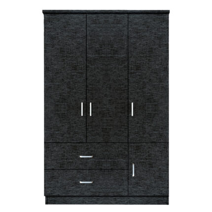 Βρες το Ντουλάπα ArteLibre TUBEROSA Μαύρο Μοριοσανίδα 120x50x180cm σε μοναδική τιμή στο clickforshop.gr