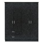 Βρες το Ντουλάπα ArteLibre HOYA WAX Μαύρο Μοριοσανίδα 119x42x181cm σε μοναδική τιμή στο clickforshop.gr