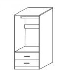 Ντουλάπα ArteLibre SWALLOWTAIL Μαύρο Μοριοσανίδα 80x50x180cm - Image 2