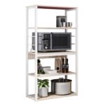 Βρες το Ραφιέρα Κουζίνας ArteLibre PUFFIN Maple/Λευκό MDF/Μέταλλο 50x30x129cm σε μοναδική τιμή στο clickforshop.gr