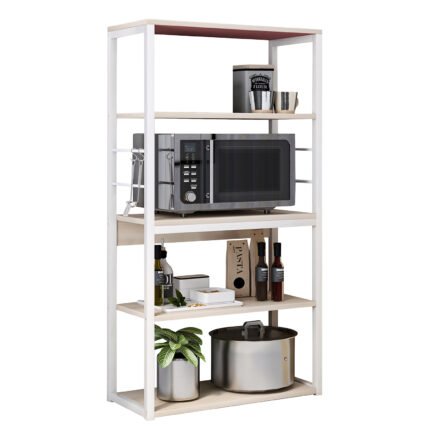 Βρες το Ραφιέρα Κουζίνας ArteLibre PUFFIN Maple/Λευκό MDF/Μέταλλο 50x30x129cm σε μοναδική τιμή στο clickforshop.gr