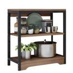 Βρες το Ραφιέρα Κουζίνας ArteLibre OTTER Καφέ Σκούρο/Μαύρο MDF/Μέταλλο 60x30x66cm σε μοναδική τιμή στο clickforshop.gr