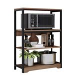 Βρες το Ραφιέρα Κουζίνας ArteLibre WALRUS Καφέ Σκούρο/Μαύρο MDF/Μέταλλο 60x30x100cm σε μοναδική τιμή στο clickforshop.gr