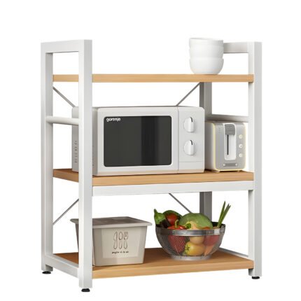 Βρες το Ραφιέρα Κουζίνας ArteLibre FOX Φυσικό/Λευκό MDF/Μέταλλο 60x36x78cm σε μοναδική τιμή στο clickforshop.gr