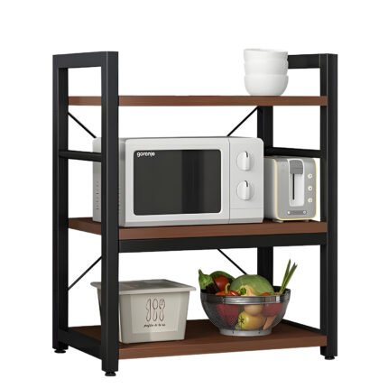 Βρες το Ραφιέρα Κουζίνας ArteLibre FOX Καφέ Σκούρο/Μαύρο MDF/Μέταλλο 60x36x78cm σε μοναδική τιμή στο clickforshop.gr