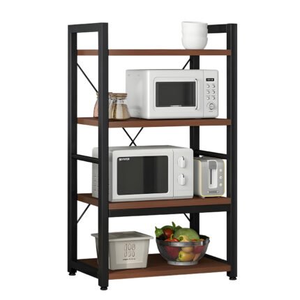 Βρες το Ραφιέρα Κουζίνας ArteLibre WOLVERINE Καφέ Σκούρο/Μαύρο MDF/Μέταλλο 60x36x117cm σε μοναδική τιμή στο clickforshop.gr