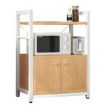 Βρες το Ραφιέρα Κουζίνας ArteLibre STOAT Φυσικό/Λευκό MDF/Μέταλλο 60x36x82cm σε μοναδική τιμή στο clickforshop.gr