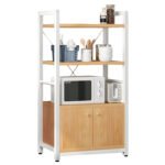 Βρες το Ραφιέρα Κουζίνας ArteLibre BADGER Φυσικό/Λευκό MDF/Μέταλλο 60x36x121cm σε μοναδική τιμή στο clickforshop.gr