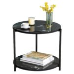 Βρες το Τραπεζάκι Σαλονιού ArteLibre ALGETI Μαύρο Με Όψη Μαρμάρου MDF/Μέταλλο Φ40x43cm σε μοναδική τιμή στο clickforshop.gr