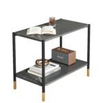 Βρες το Τραπεζάκι Σαλονιού ArteLibre ASSA Γκρι Με Όψη Μαρμάρου MDF/Μέταλλο 60x40x55cm σε μοναδική τιμή στο clickforshop.gr