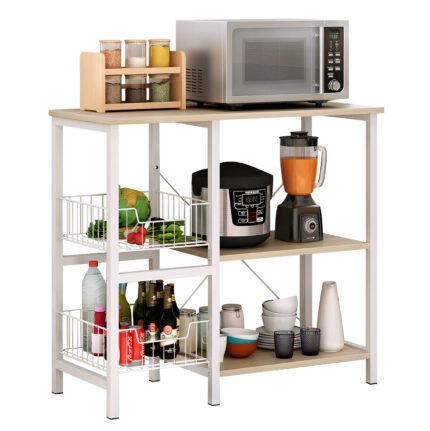 Βρες το Ραφιέρα Κουζίνας ArteLibre SEAL Maple/Λευκό MDF/Μέταλλο 80x35x75cm σε μοναδική τιμή στο clickforshop.gr