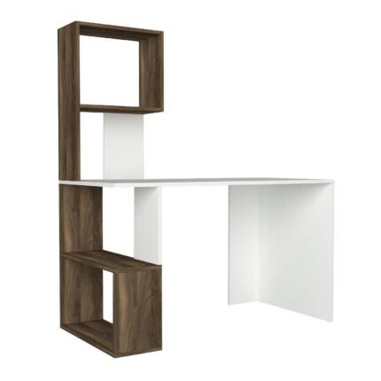 Βρες το Γραφείο-Βιβλιοθήκη ArteLibre ArteLibre SIROS Λευκό/Καρυδί Μοριοσανίδα/Μελαμίνη 120x60x74/148cm σε μοναδική τιμή στο clickforshop.gr