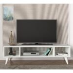 Βρες το Έπιπλο Τηλεόρασης ArteLibre Samos Λευκό 120x35x40cm σε μοναδική τιμή στο clickforshop.gr