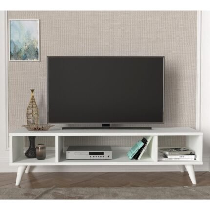 Βρες το Έπιπλο Τηλεόρασης ArteLibre Samos Λευκό 120x35x40cm σε μοναδική τιμή στο clickforshop.gr