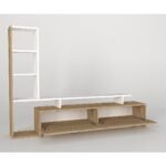 Σύνθετο ArteLibre KENTUCKY Sapphire/Λευκό Μοριοσανίδα 168x30x120cm - Image 2