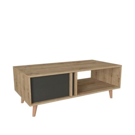 Βρες το Τραπεζάκι Σαλονιού ArteLibre ANDROS Φυσικό/Ανθρακί Μοριοσανίδα/Μελαμίνη 120x60x45cm σε μοναδική τιμή στο clickforshop.gr