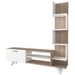 Βρες το Σύνθετο Τηλεόρασης ArteLibre KEROS Λευκό/Cordoba Μοριοσανίδα/Μελαμίνη 150x30x132cm σε μοναδική τιμή στο agoraepiplou.gr