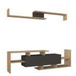 Βρες το Σύνθετο Τηλεόρασης ArteLibre DREAM Φυσικό/Ανθρακί Μοριοσανίδα/Μελαμίνη 154x25x170cm σε μοναδική τιμή στο clickforshop.gr