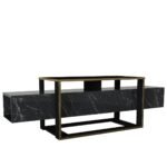 Βρες το Έπιπλο Τηλεόρασης ArteLibre LEVITHA Μαύρο Μοριοσανίδα/Μελαμίνη 160x50x46cm σε μοναδική τιμή στο clickforshop.gr