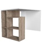 Γραφείο ArteLibre ANTIKERI Λευκό/Φυσικό Μοριοσανίδα/Μελαμίνη 120x60x74cm - Image 2