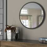 Καθρέπτης Τοίχου ArteLibre MAKUR Ανθρακί Μοριοσανίδα/Γυαλί 60x60cm - Image 2