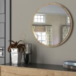 Καθρέπτης Τοίχου ArteLibre MAKUR Φυσικό Μοριοσανίδα/Γυαλί 60x60cm - Image 2