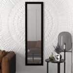 Καθρέπτης Τοίχου ArteLibre BHAVITH Μαύρο Μοριοσανίδα/Γυαλί 160x45cm - Image 2
