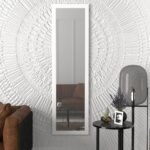 Καθρέπτης Τοίχου ArteLibre BHAVITH Λευκό Μοριοσανίδα/Γυαλί 160x45cm - Image 2