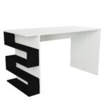 Βρες το Γραφείο ArteLibre CLEORA Λευκό/Μαύρο Μοριοσανίδα/Μελαμίνη 120x60x74cm σε μοναδική τιμή στο clickforshop.gr