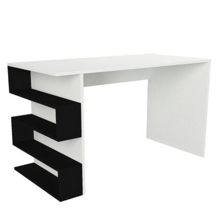 Βρες το Γραφείο ArteLibre CLEORA Λευκό/Μαύρο Μοριοσανίδα/Μελαμίνη 120x60x74cm σε μοναδική τιμή στο clickforshop.gr