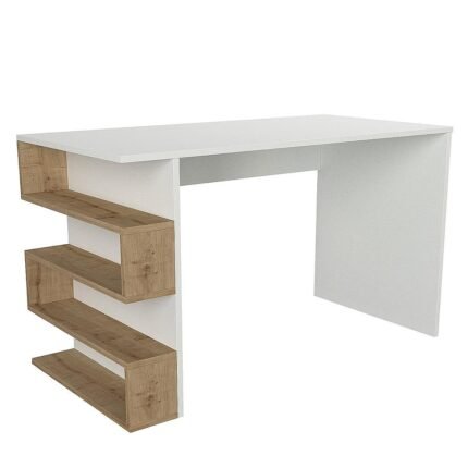 Βρες το Γραφείο ArteLibre CLEORA Φυσικό/Λευκό Μοριοσανίδα/Μελαμίνη 120x60x74cm σε μοναδική τιμή στο clickforshop.gr