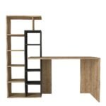 Γραφείο-Βιβλιοθήκη ArteLibre PRIMO Sapphire/Ανθρακί Μοριοσανίδα/Μελαμίνη 152x60x74/148cm - Image 2